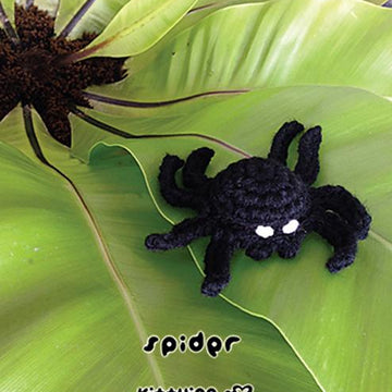 CROCHET PATTERN Halloween Spider Amigurumi Spider Applique Halloween Accessories Spider Brooch Spider Crochet Pattern Spider Accessory