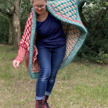 Honeycomb Blanket Cardigan