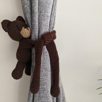 Crochet Teddy Bear Curtain Tie