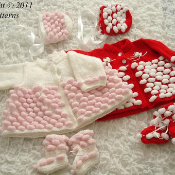 201-Bridget Baby Matinee Knitting Pattern #201