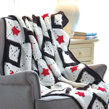 Star-Crossed Afghan in Caron United - Downloadable PDF