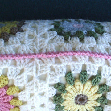 Flower Granny Pillow Cover
