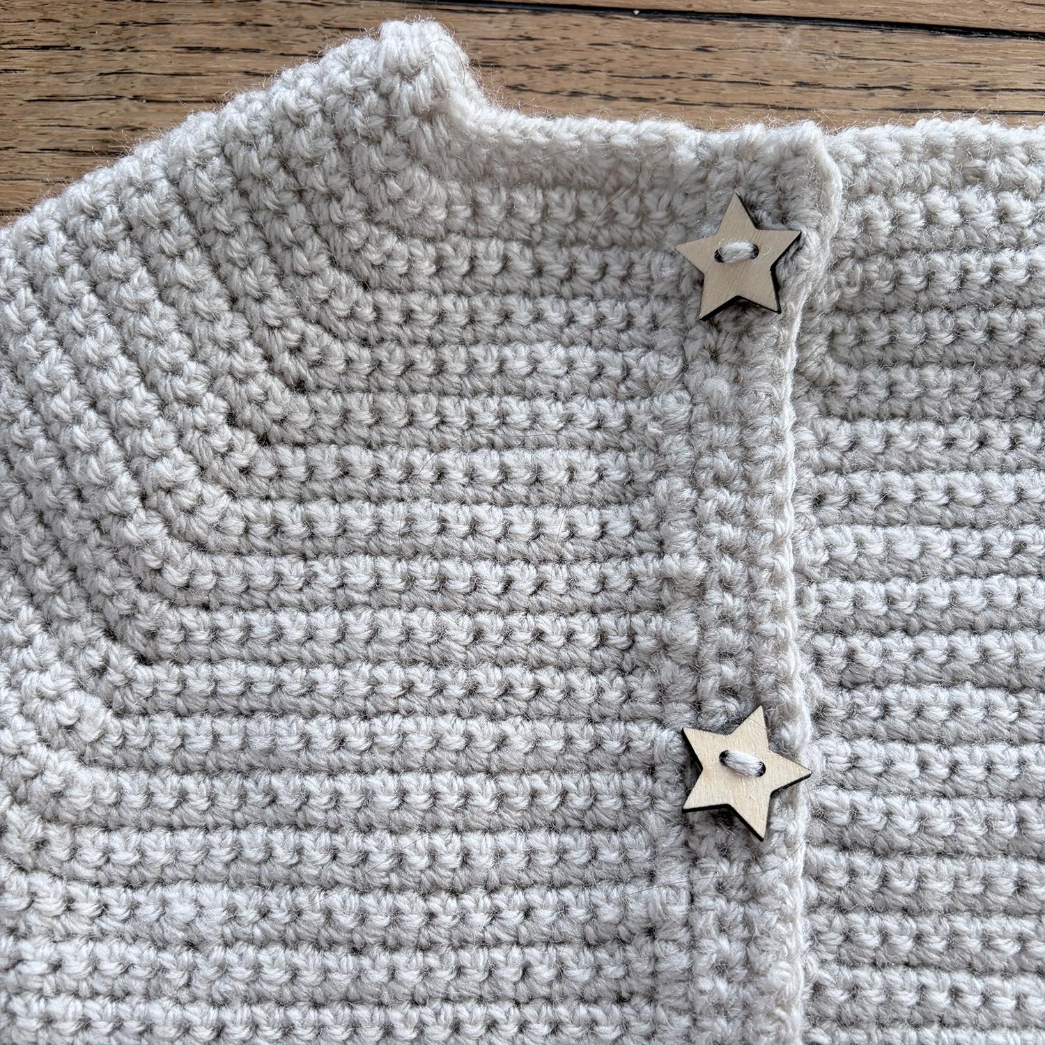 Basic Crochet Baby Cardigan - 0002