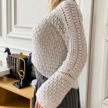 The turtleneck crochet sweater/ Suéter Brillo