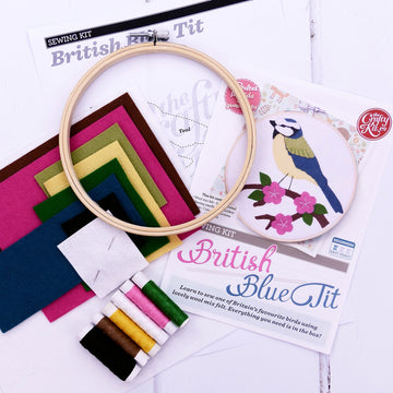 The Crafty Kit Company Blue Tit Felt Applique Kit - 15cm