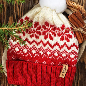 Scarlet Snowflake Hat