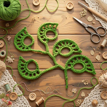 Crochet Leaves Branch Pattern | PDF + Video Tutorial