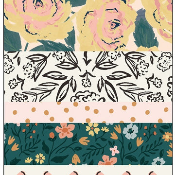American Crafts Fresh Bouquet Washi Tape 8/Pkg - 622738