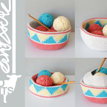 Convertible Triangle Color Blocked Bowl (2015003)