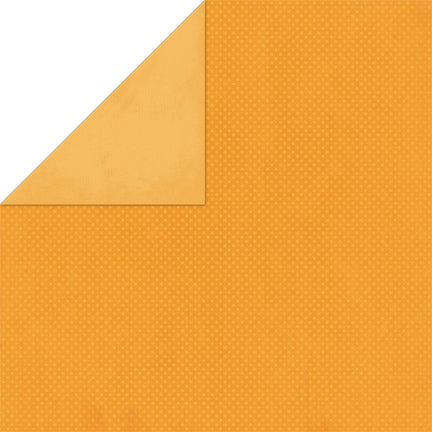 American Crafts BoBunny Double Dot Double-Sided Textured Cardstock 12"X12" 25/Pkg - Orange Citrus