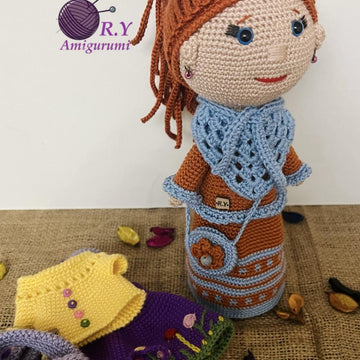 Amigurumi Lala autumn outfit