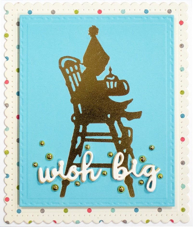 Spellbinders Glimmer Hot Foil Plate - Baby's Birthday