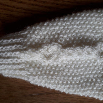 Cable knots baby hoodie