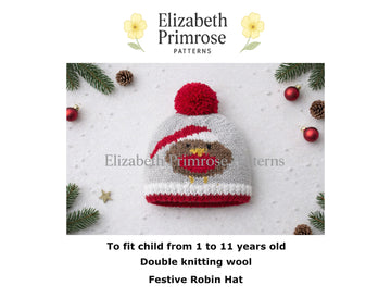 Festive Robin Hat P149