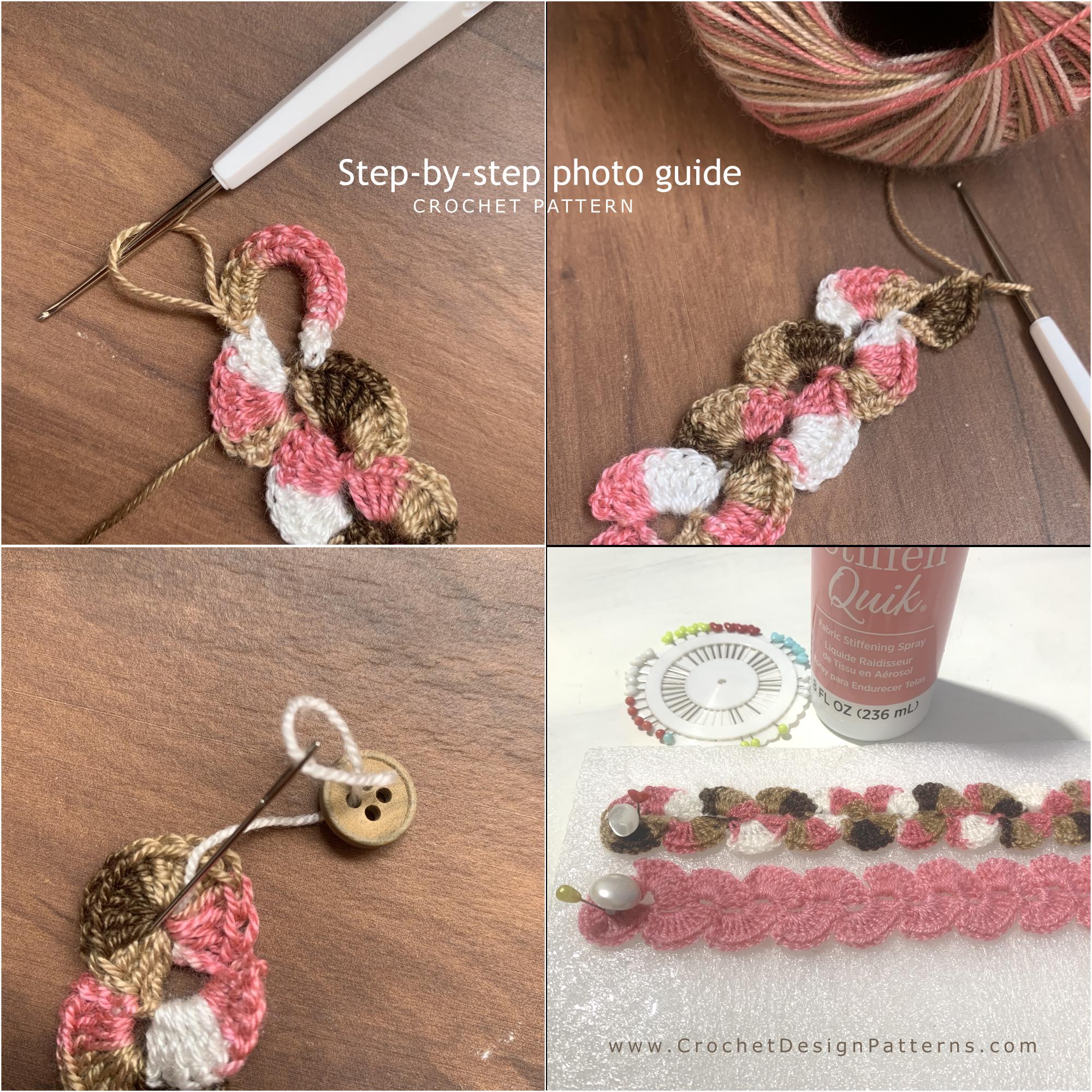Loop and Bloom Bracelet  – Easy Beginner | Crochet Pattern