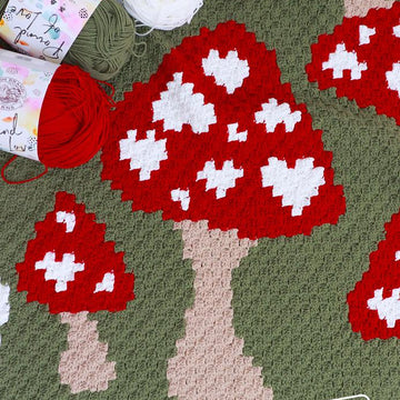 Mushroom Love Blanket