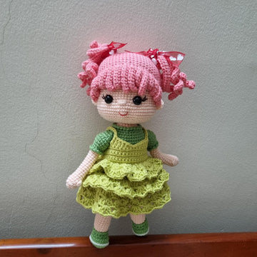 Crochet doll pattern, Amigurumi doll, Wendy doll