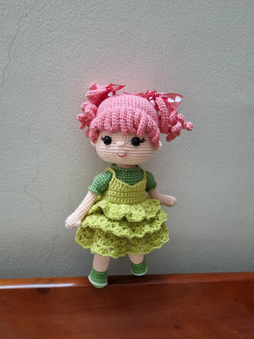 Crochet doll pattern, Amigurumi doll, Wendy doll