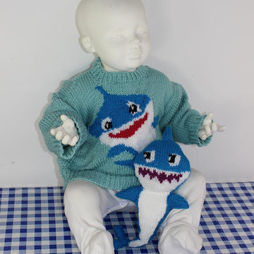 Baby and Toddler Shark Sweater and Toy