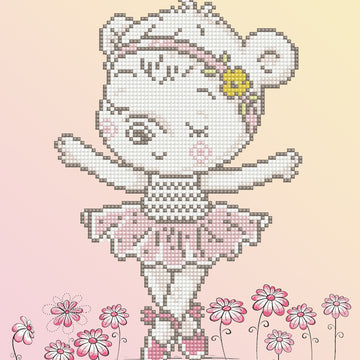 Diamond Dotz Ballet Bear Diamond Painting Kit