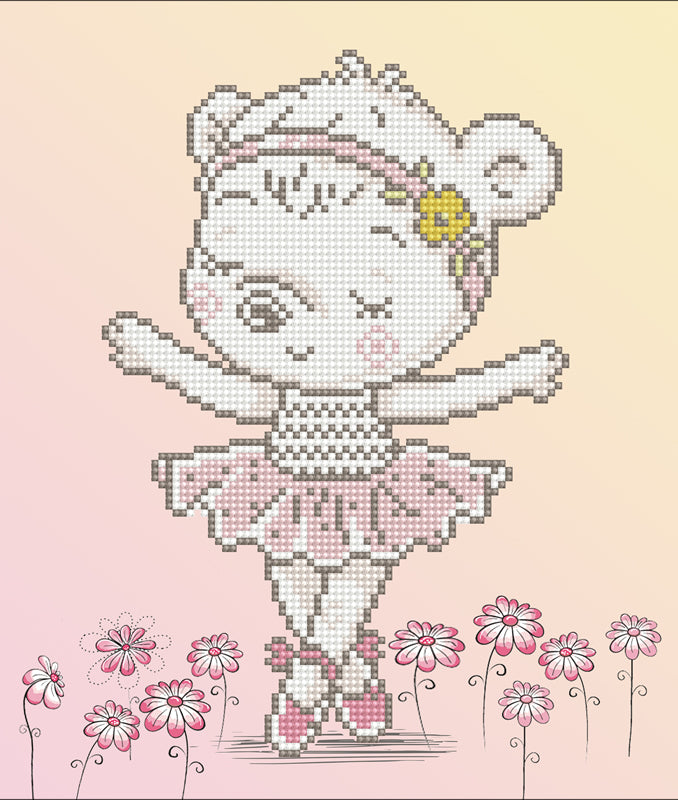 Diamond Dotz Ballet Bear Diamond Painting Kit