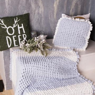 Wave With Fringe Blanket Pattern