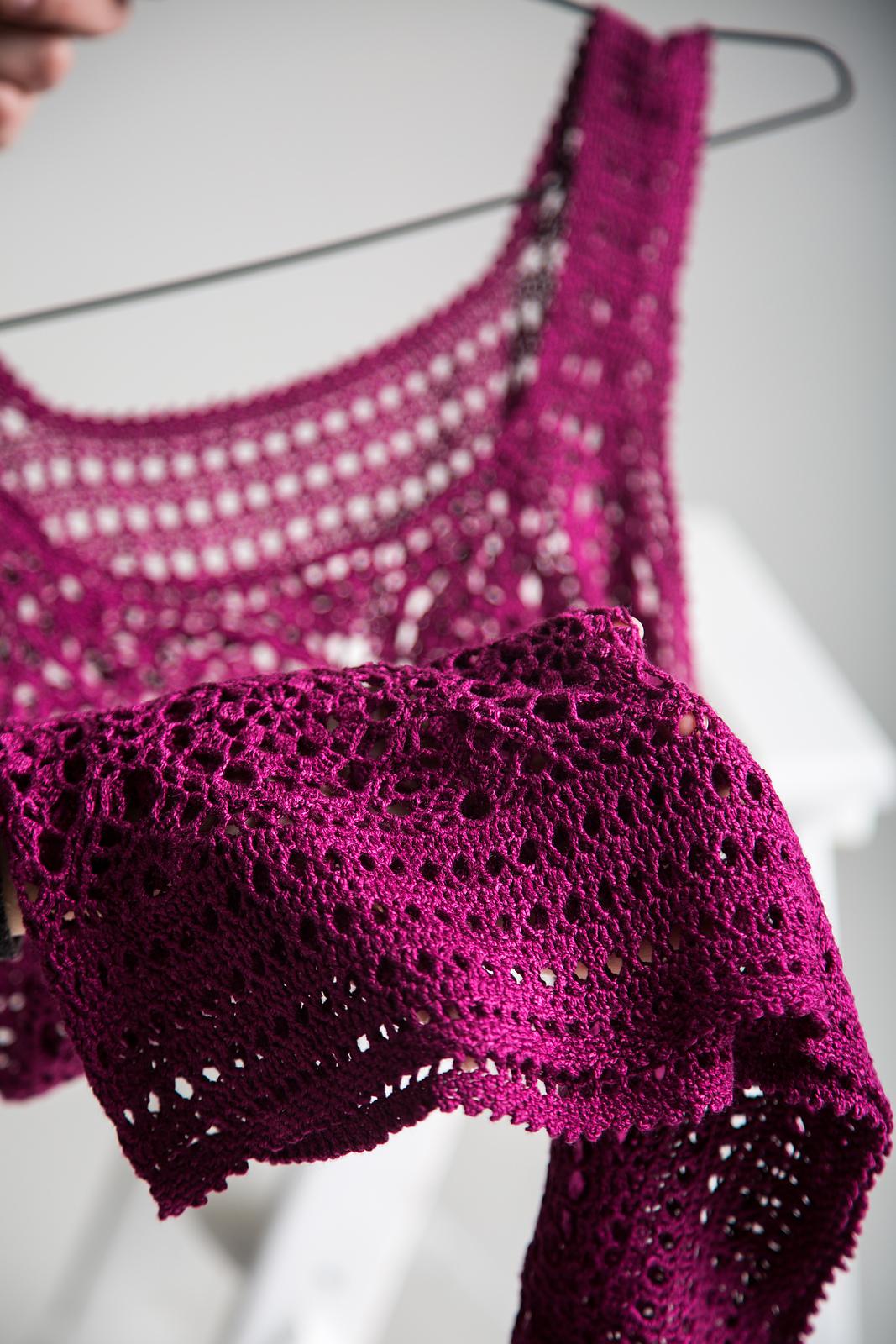 Cherry Berry crochet top