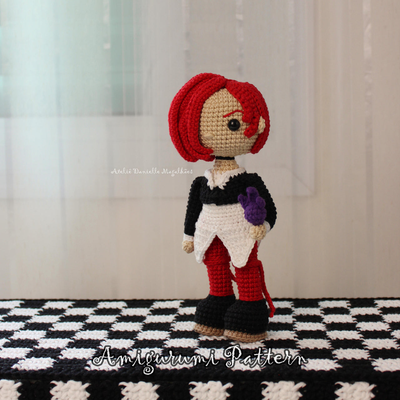 Iori Yagami Amigurumi Pattern – Digital Crochet PDF – Fanart Inspired