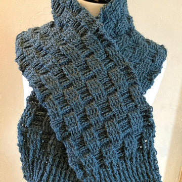 Pine Ridge Basketweave Scarf