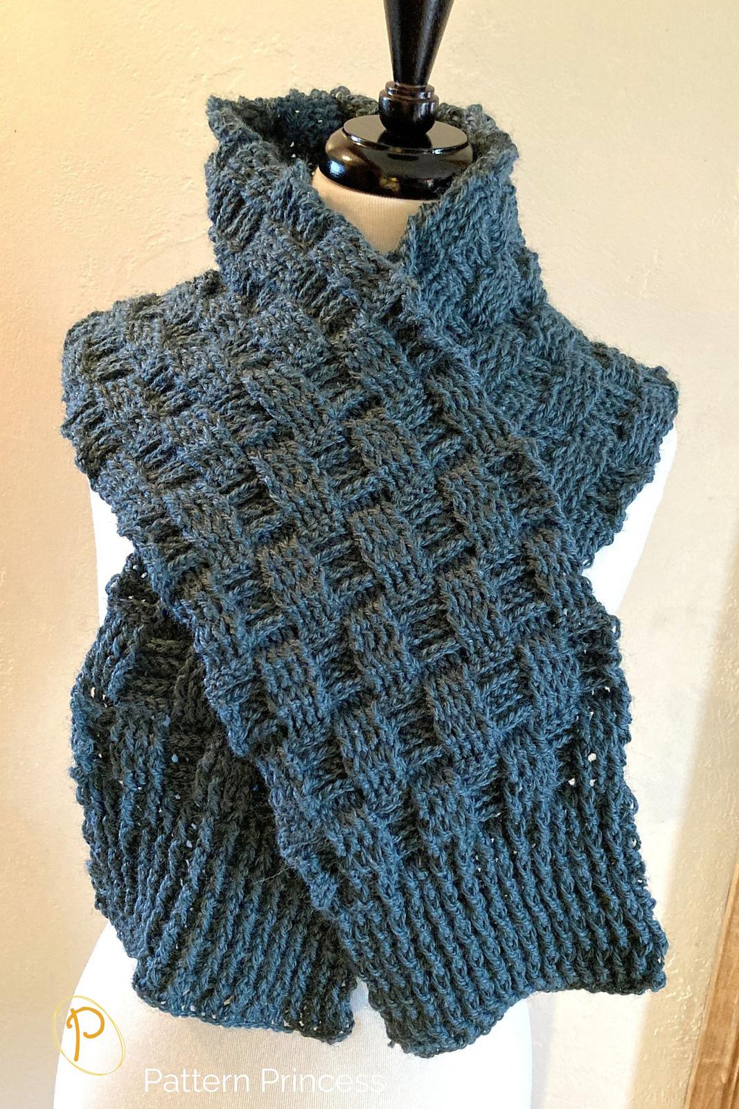 Pine Ridge Basketweave Scarf