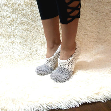 Starry Night Slippers - T-Shirt Yarn