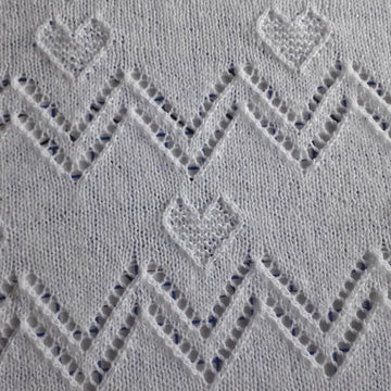 Hearts baby shawl