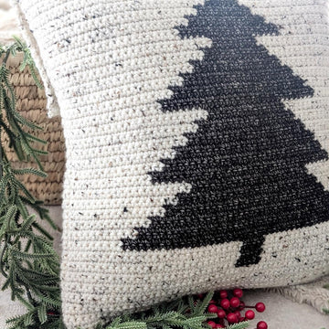 Xmas Tree Pillow Cover