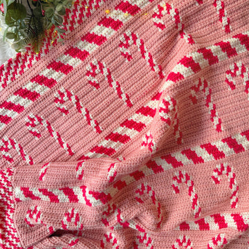 Candy Cane Lane Blanket