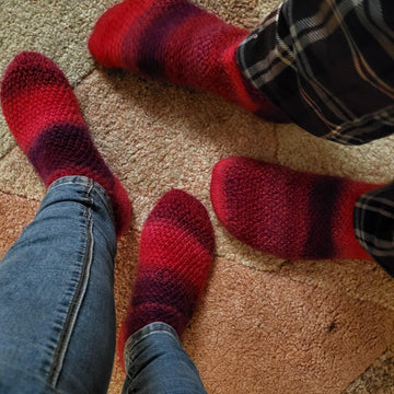 WARMER SOCKS WITH A TWIST!
