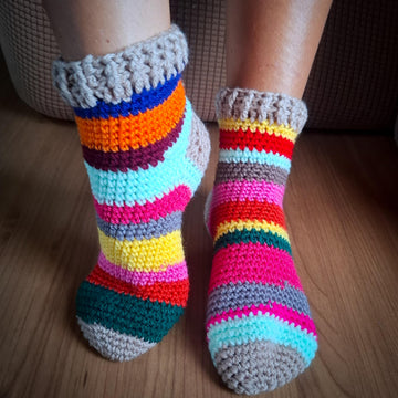 Happy Scrappy Socks