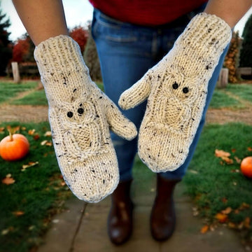 Extra Thick Owl Mittens