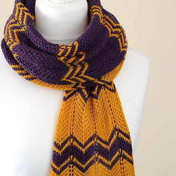 Purple Gold Scarf