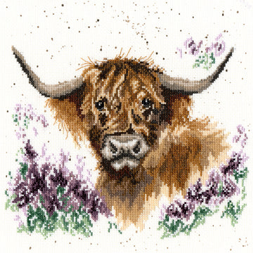 Bothy Threads Highland Heathers Cross Stitch Kit - 26cm x 26cm