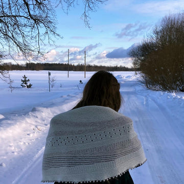 Snow night shawl