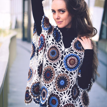 Skylar crochet poncho top