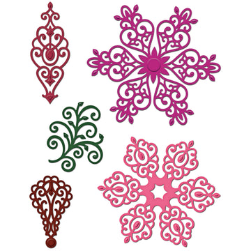 Heartfelt Creations Cut & Emboss Dies - Arianna Lace 1" To 3.5"
