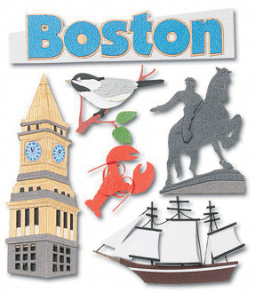 Jolee's Boutique Dimensional Stickers - Boston
