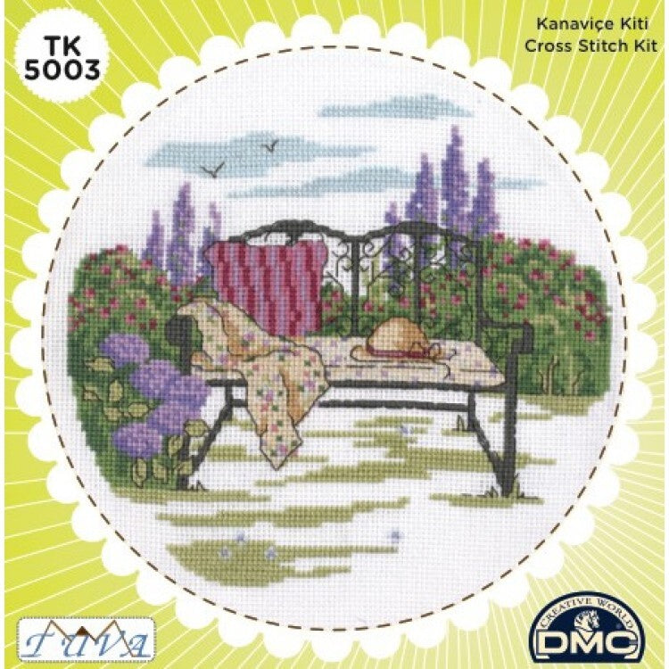 Creative World Of Crafts Summer Days Cross Stitch Kit (with Sewing Tin)