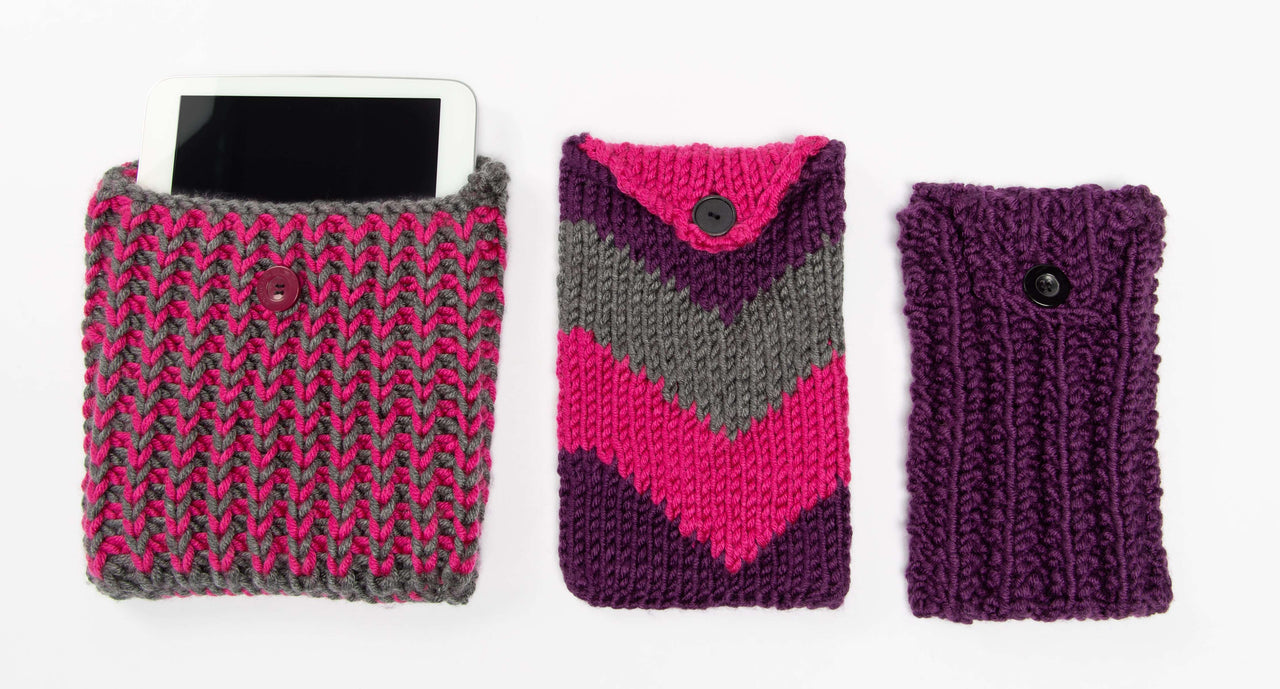 Tablet Cases in Deramores Studio Chunky Acrylic - Downloadable PDF