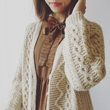 Cabled Cardigan