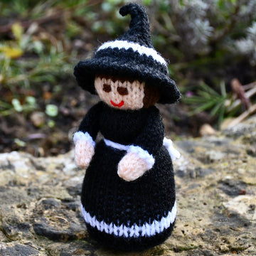 Halloween Witch Doll Knitting Pattern - Toy Knitting Pattern