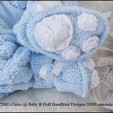 Bunny/Teddy All-in-one 17-24” doll/newborn/0-3m baby