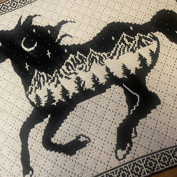 Wild Spirit Horse Mosaic Blanket
