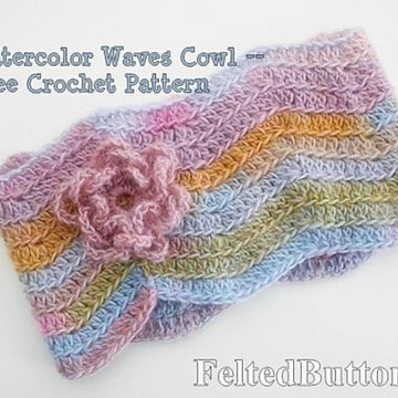 Watercolor Waves Cowl